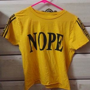 On Fire Yellow Graphic Tee